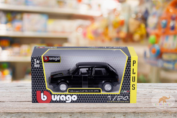 Burago 21089 VW Golf MK1 GTI schwarz Maßstab 1:24 Modellauto