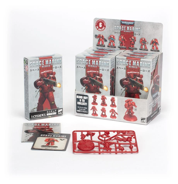 Warhammer 40.000 Space Marine Heroes 2023  Miniaturen Blood Angels Collection 2 Blind-Box