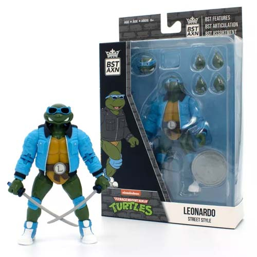 Teenage Mutant Ninja Turtles BST AXN Actionfiguren 13 cm Street Gang Leonardo - Windbreaker