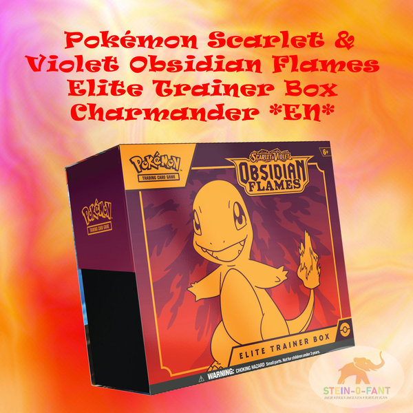 Pokémon Scarlet & Violet Obsidian Flames Elite Trainer Box Charmander *EN*