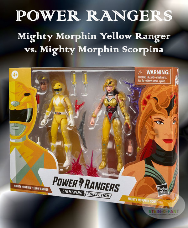 Power Rangers Lightning  Doppelpacks Mighty Morphin Yellow Ranger vs. Mighty Morphin Scorpina