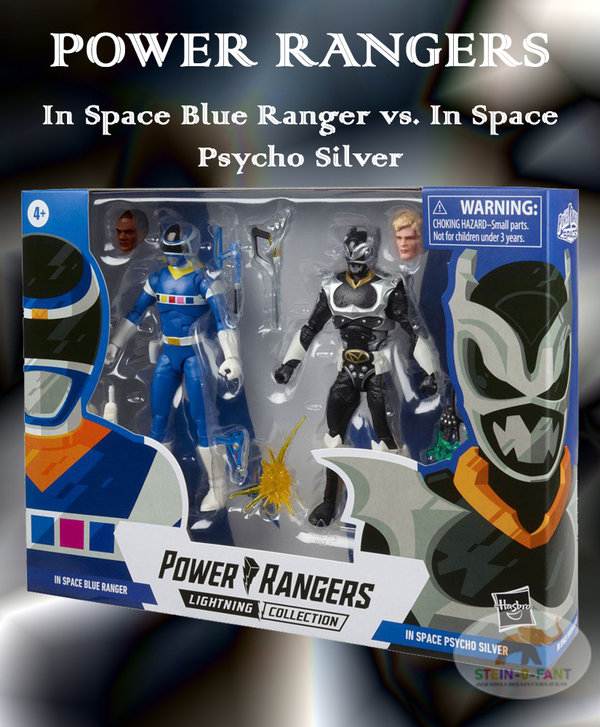 Power Rangers Lightning  Doppelpacks In Space Blue Ranger vs. In Space Psycho Silver