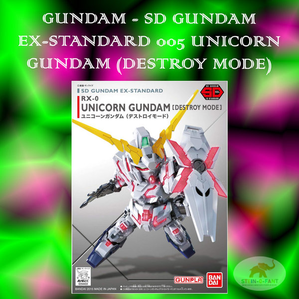 GUNDAM - SD GUNDAM EX-STANDARD 005 UNICORN GUNDAM (DESTROY MODE)