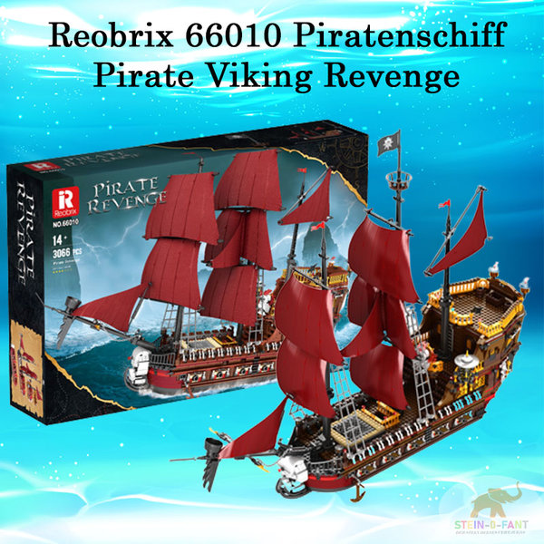 REOBRIX 66010 Piratenschiff Pirate Viking Revenge