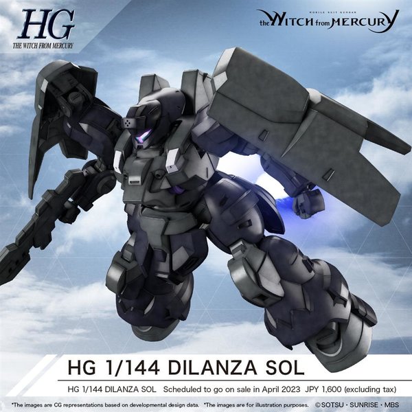 Gundam: The Witch from Mercury - High Grade - Dilanza Sol 1:144 Scale Model Kit