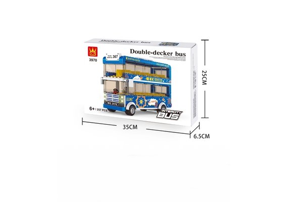 Wange 3970  Blauer Doppeldecker Bus